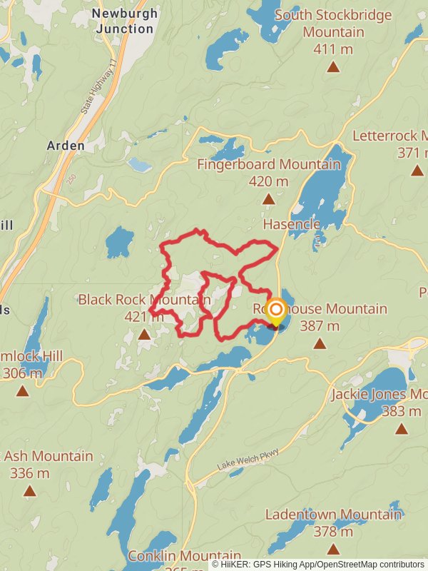 Pine Swamp, Surebridge and Hogencamp Mountain Loop mobile static map