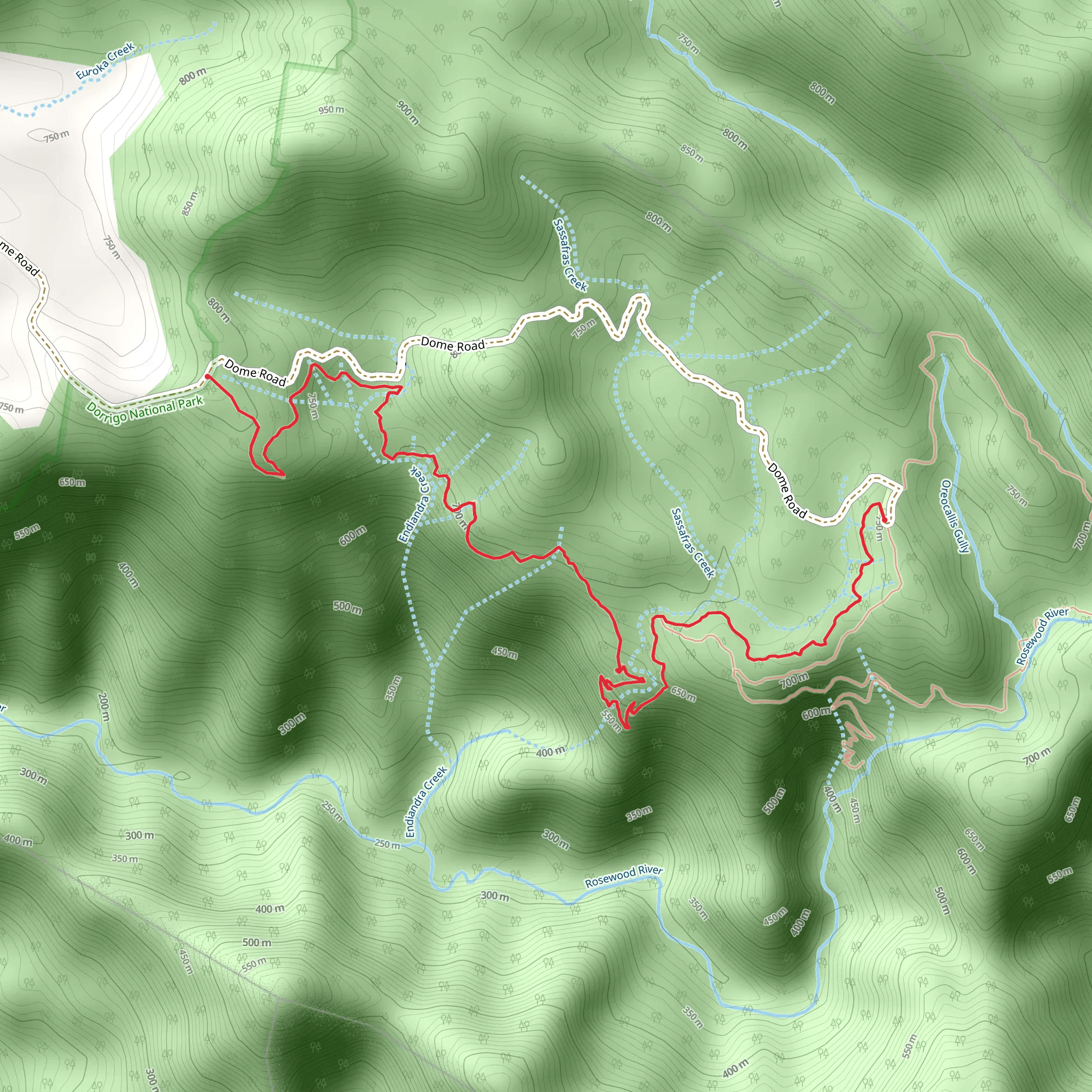 Blackbutt Track mobile static map