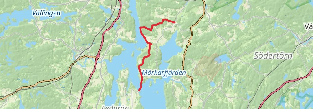 Sörmlandsleden Trail stage 30 Map