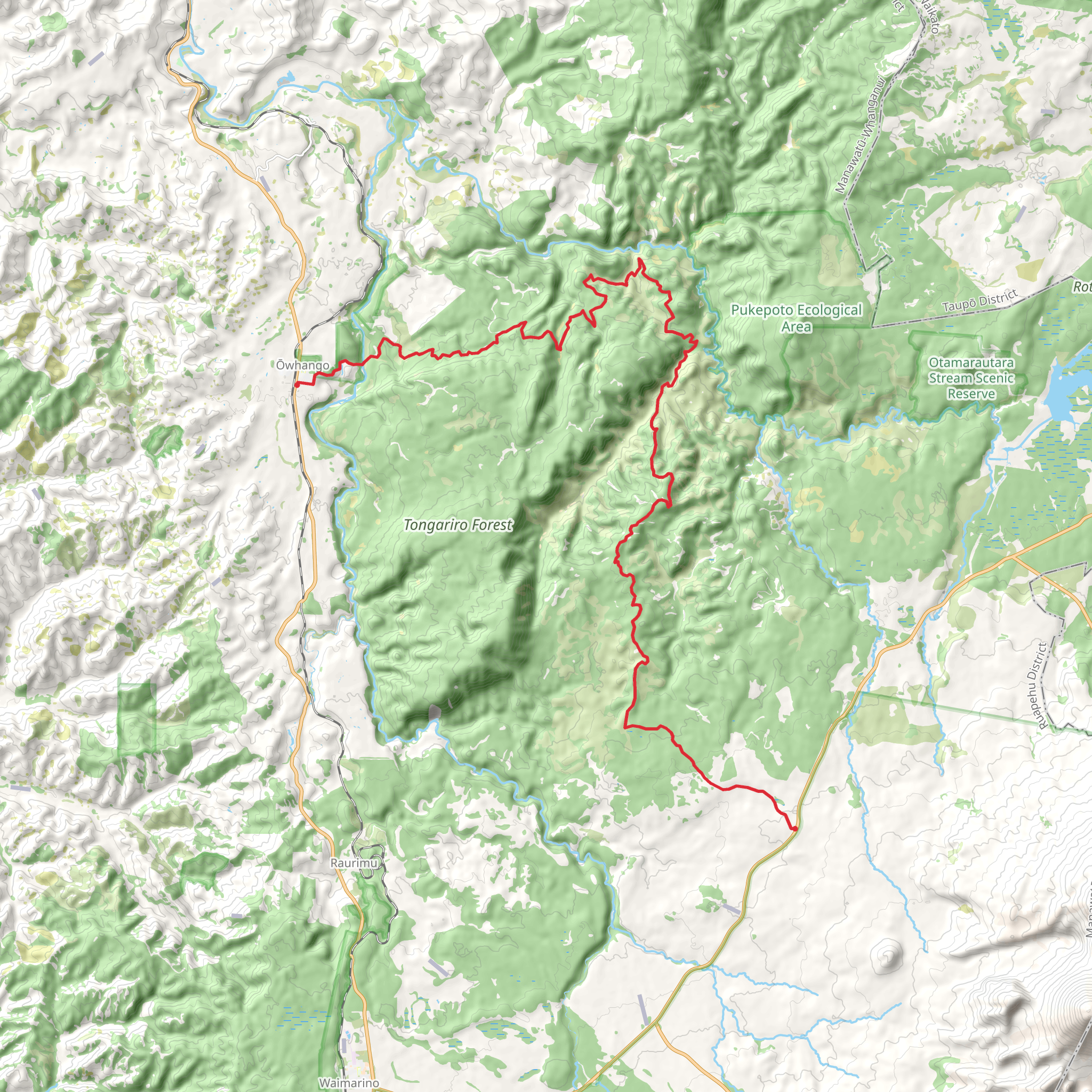 42nd Traverse Track mobile static map