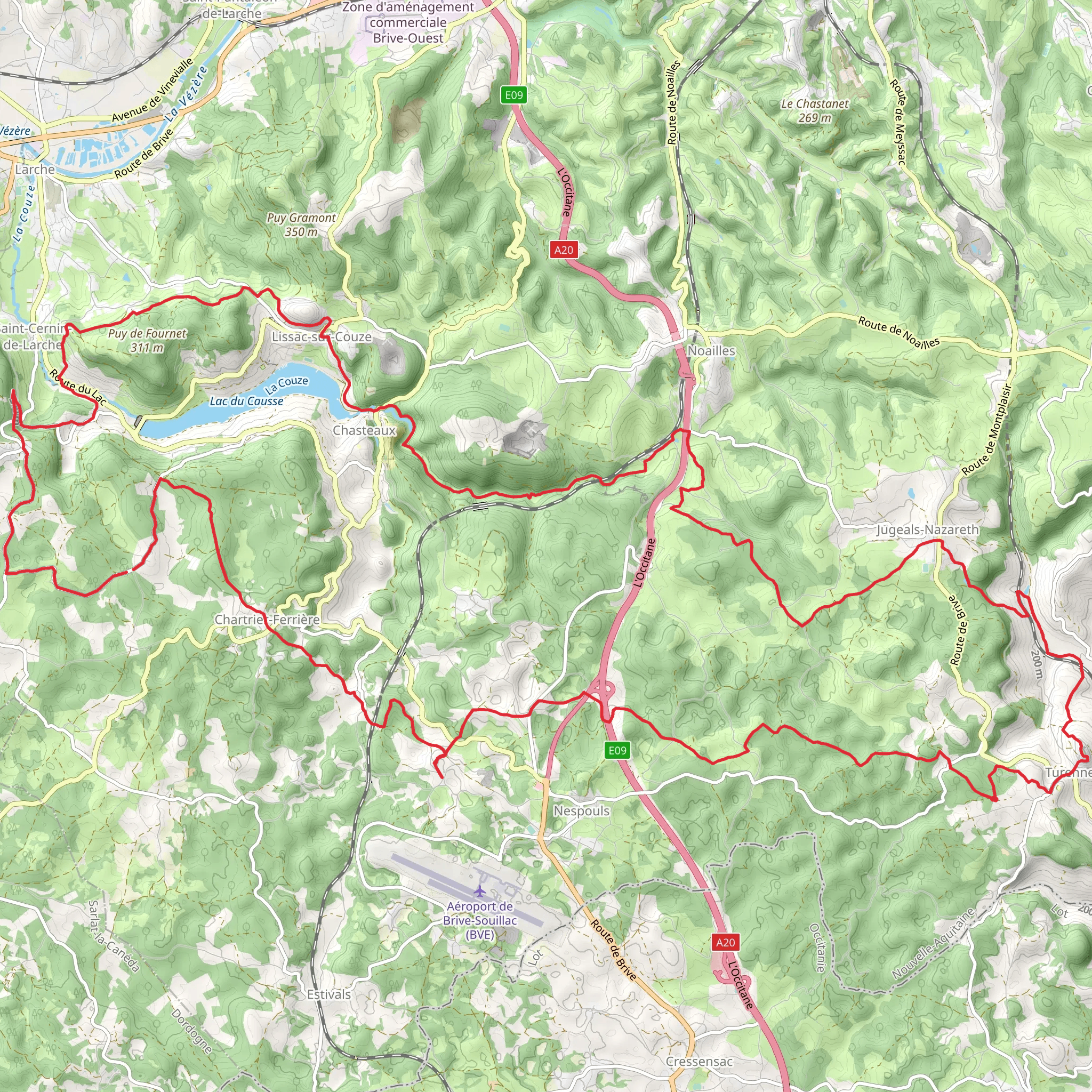 GR® de Pays - Causse Corrézien mobile static map