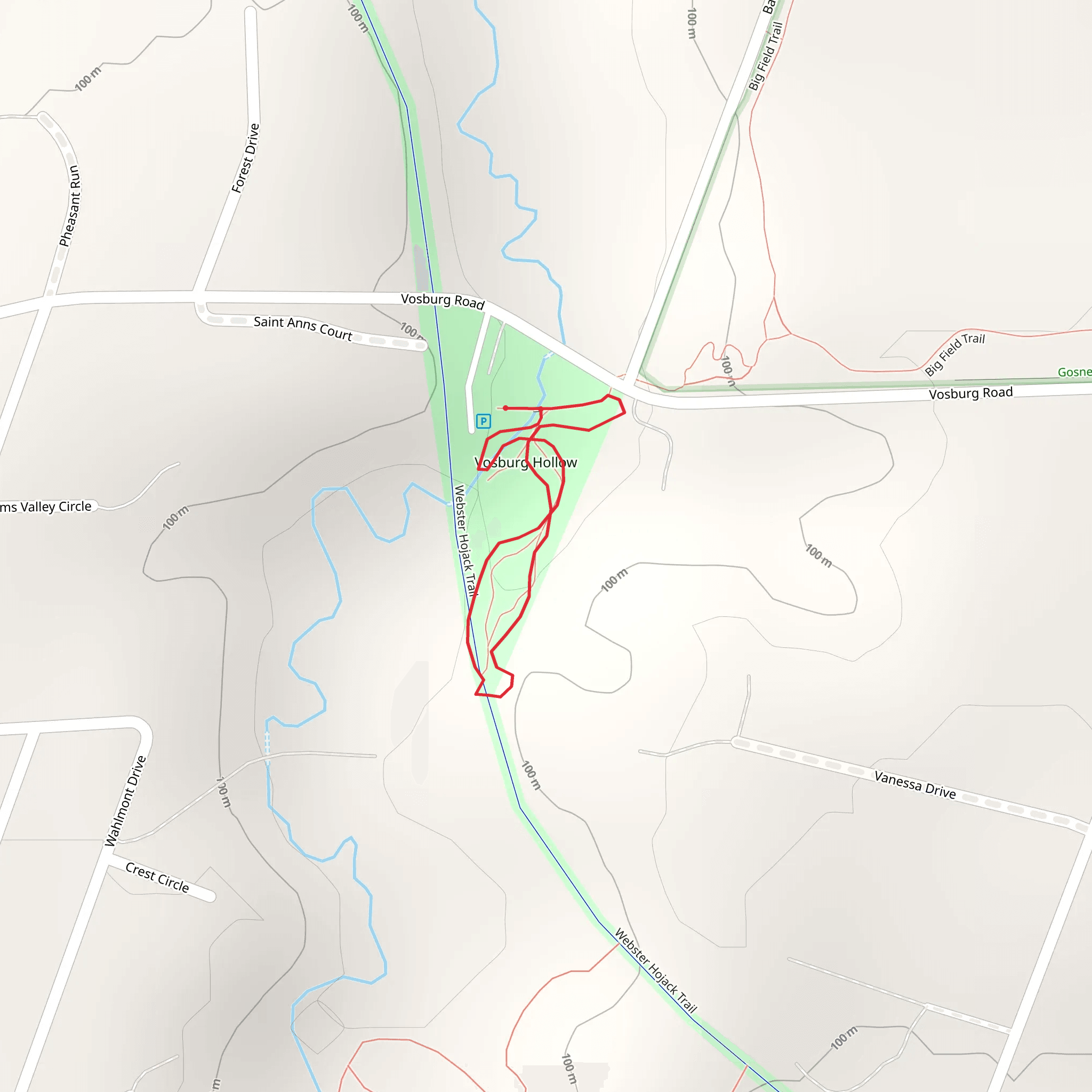 Vosburg Hollow Nature Trail mobile static map