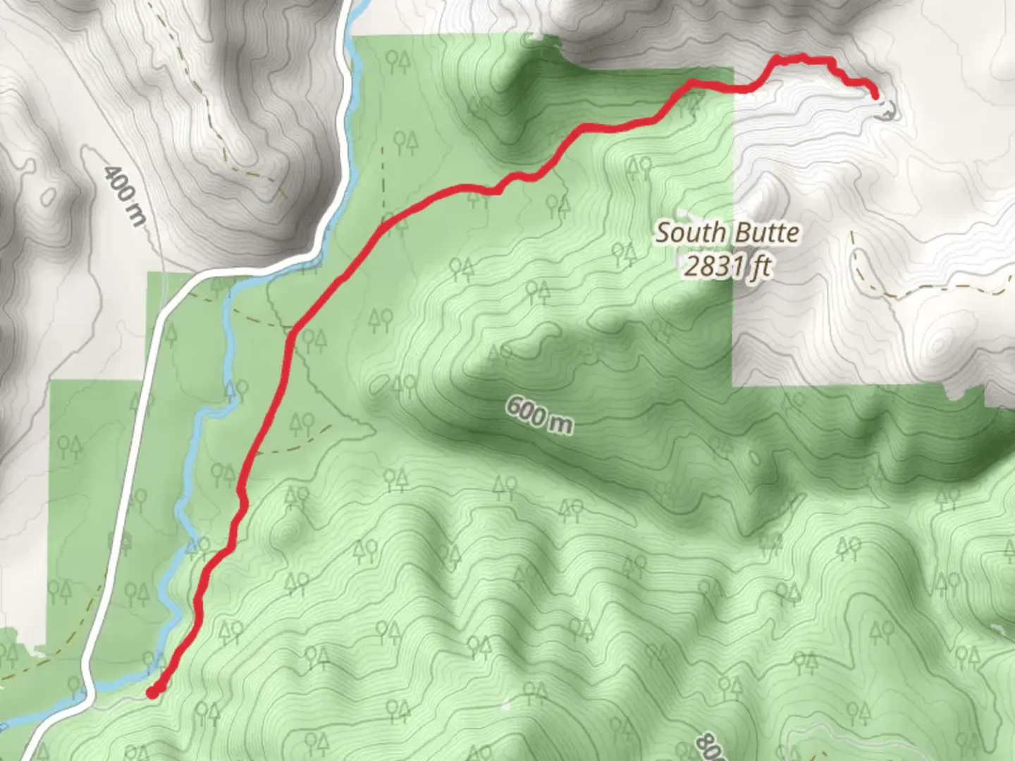 An image depicting the trail Falls Creek Falls and its surrounding area.