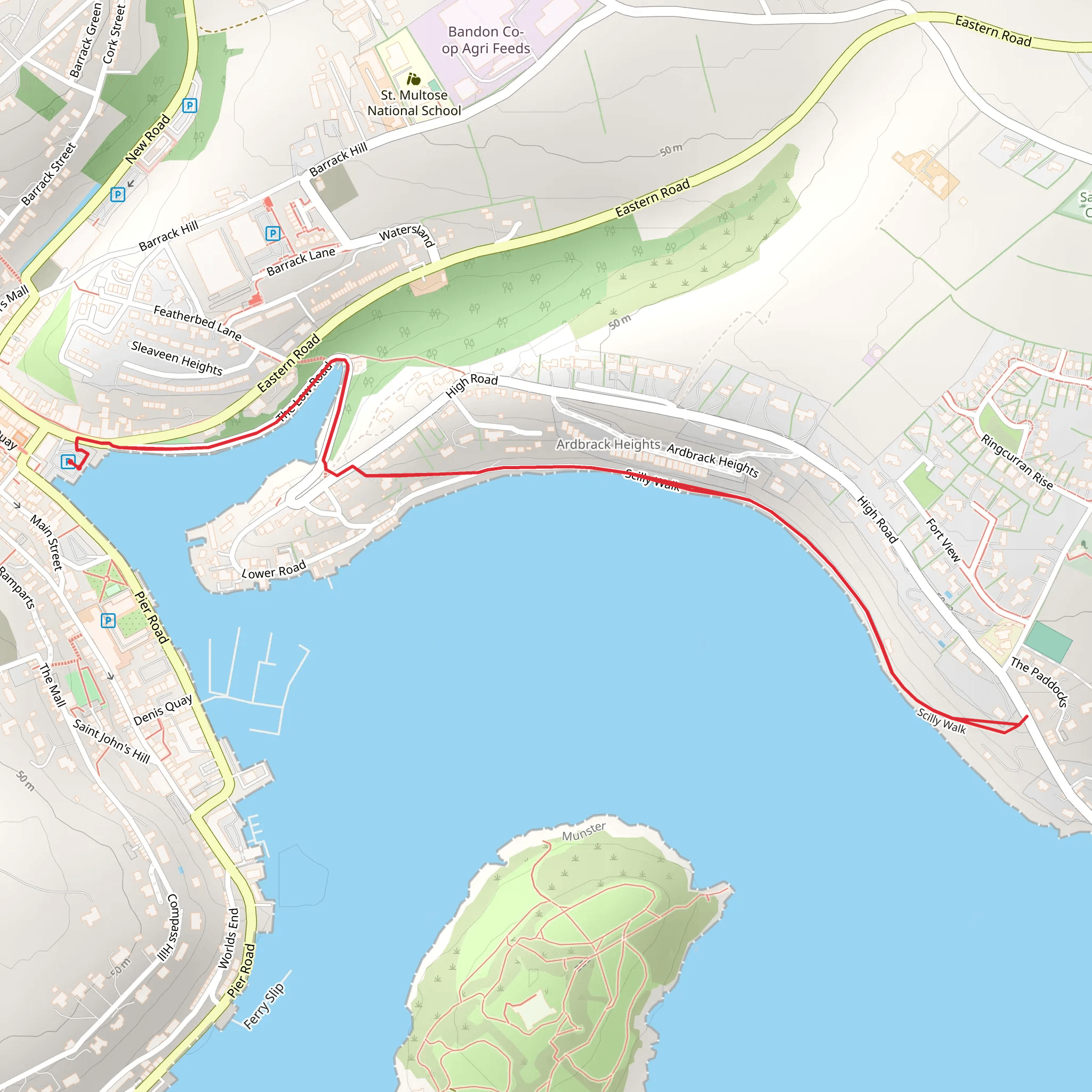 Scilly Walk - Kinsale mobile static map