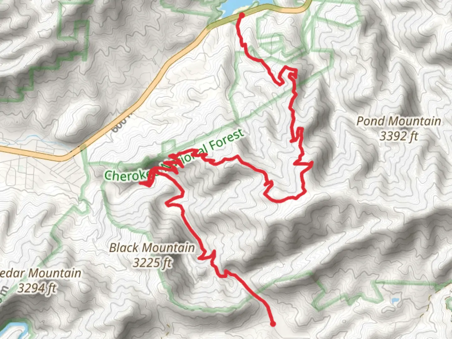 An image depicting the trail Laurel Fork via Appalachian Trail and its surrounding area.