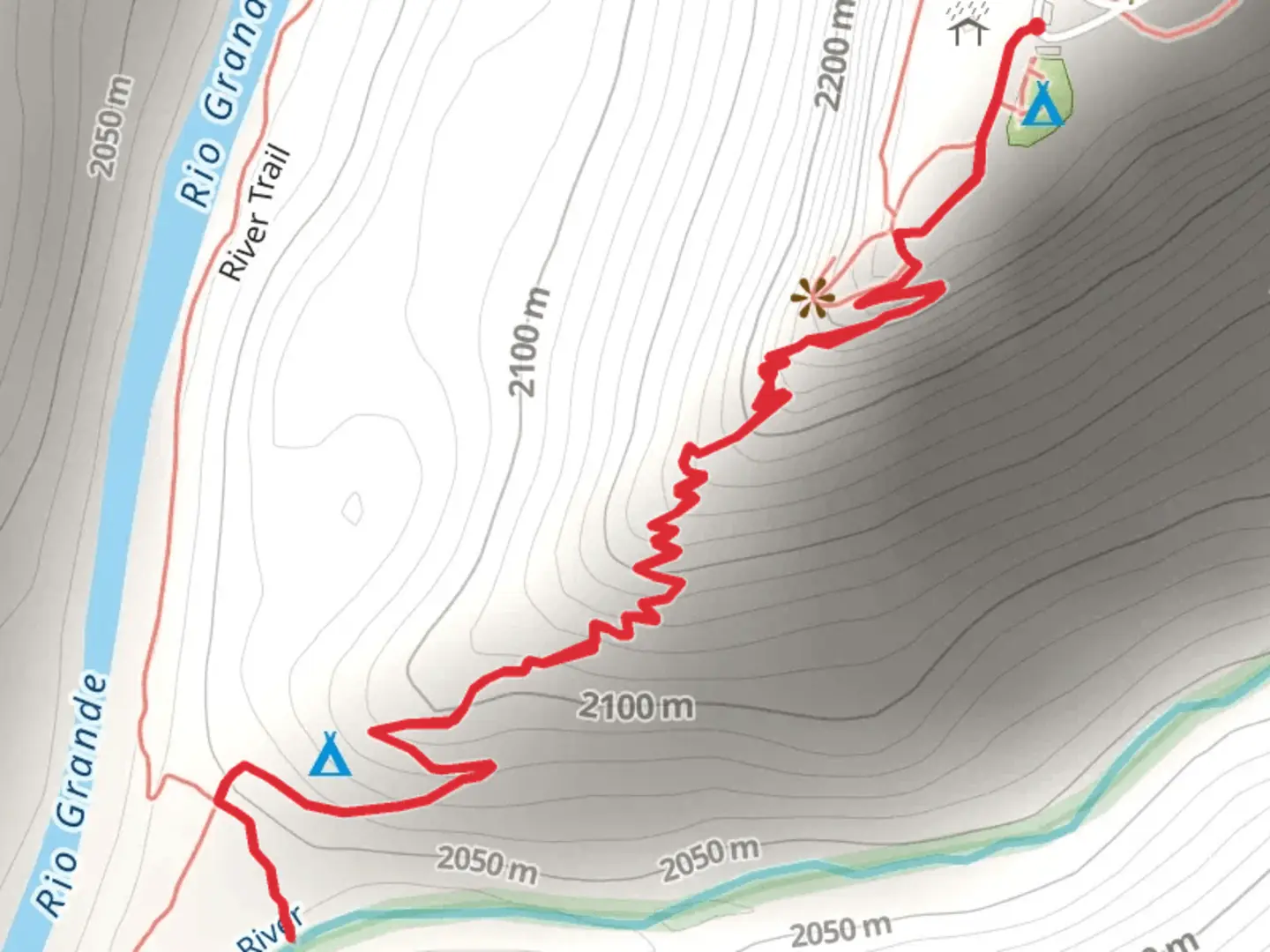 An image depicting the trail La Junta Trail and its surrounding area.