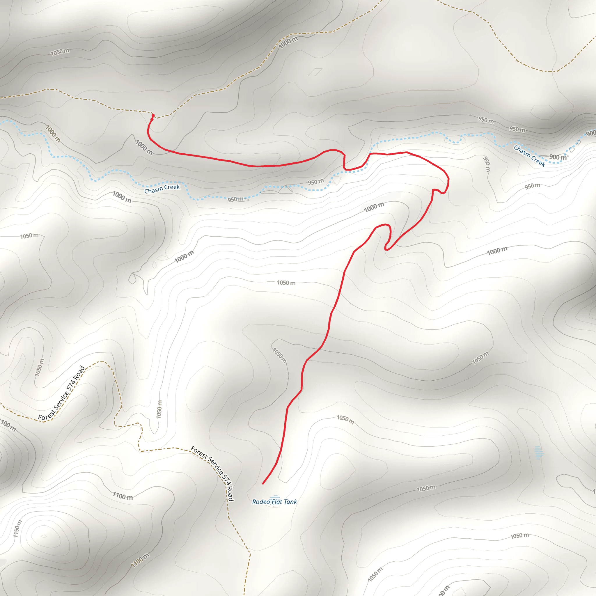 Dripping Spring Trail mobile static map