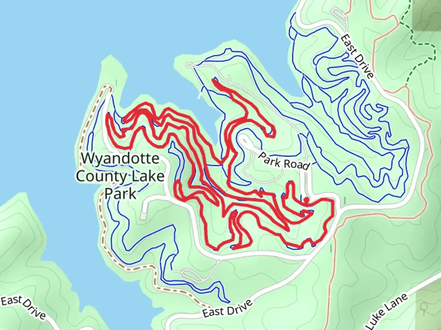 An image depicting the trail White Loop Trail and its surrounding area.