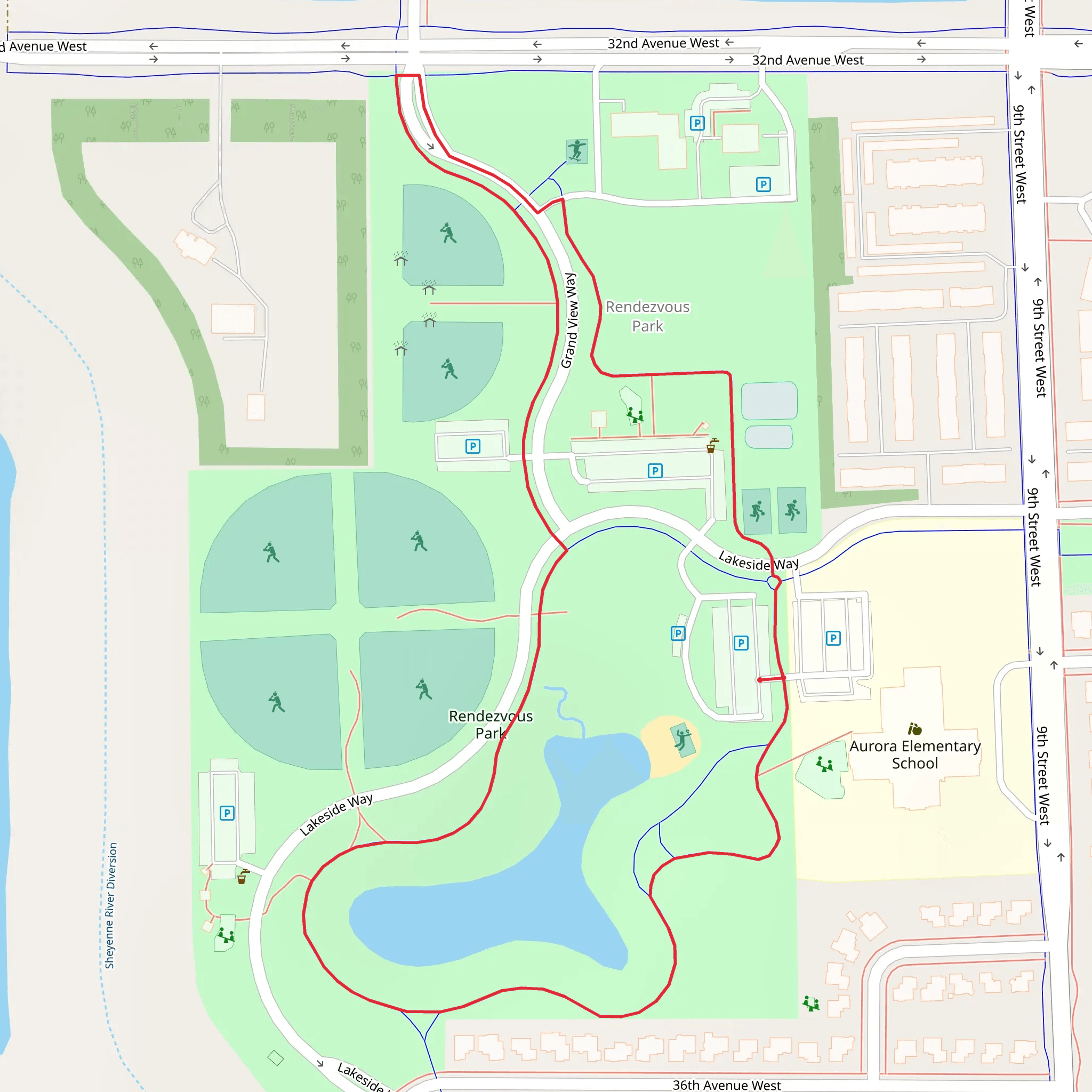 Rendezvous Park Loop mobile static map