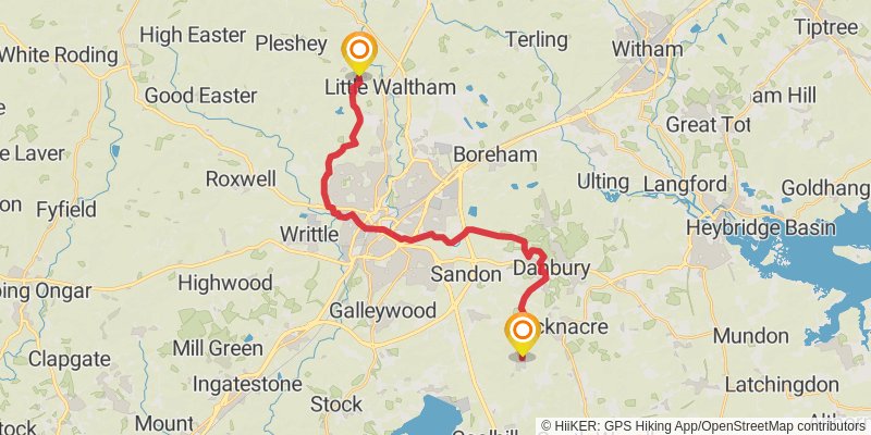 Saffron Trail stage 3 Map