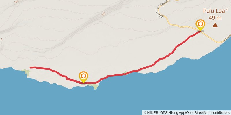 Puna Coast Trail stage 2 Map