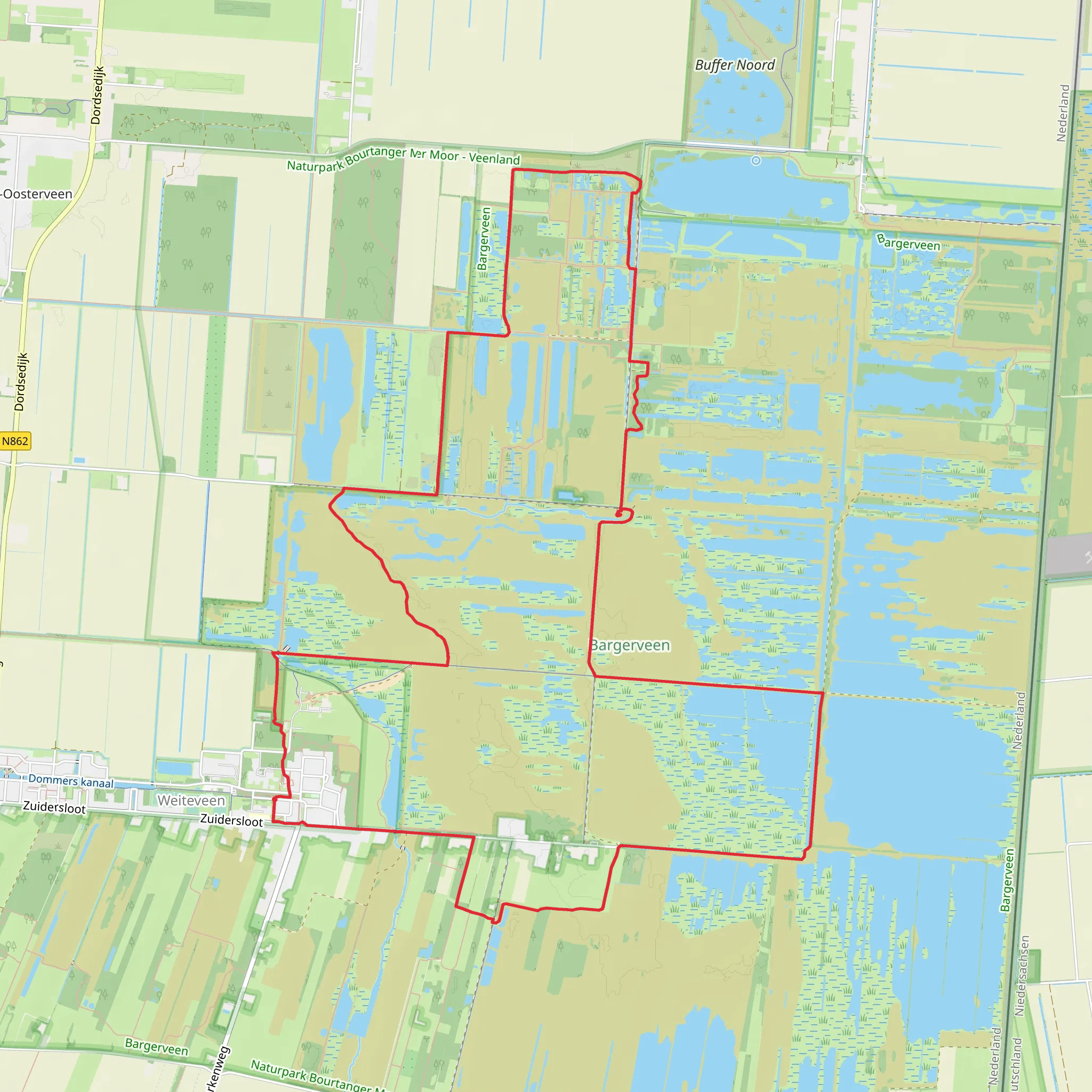 Bargerveen Loop mobile static map