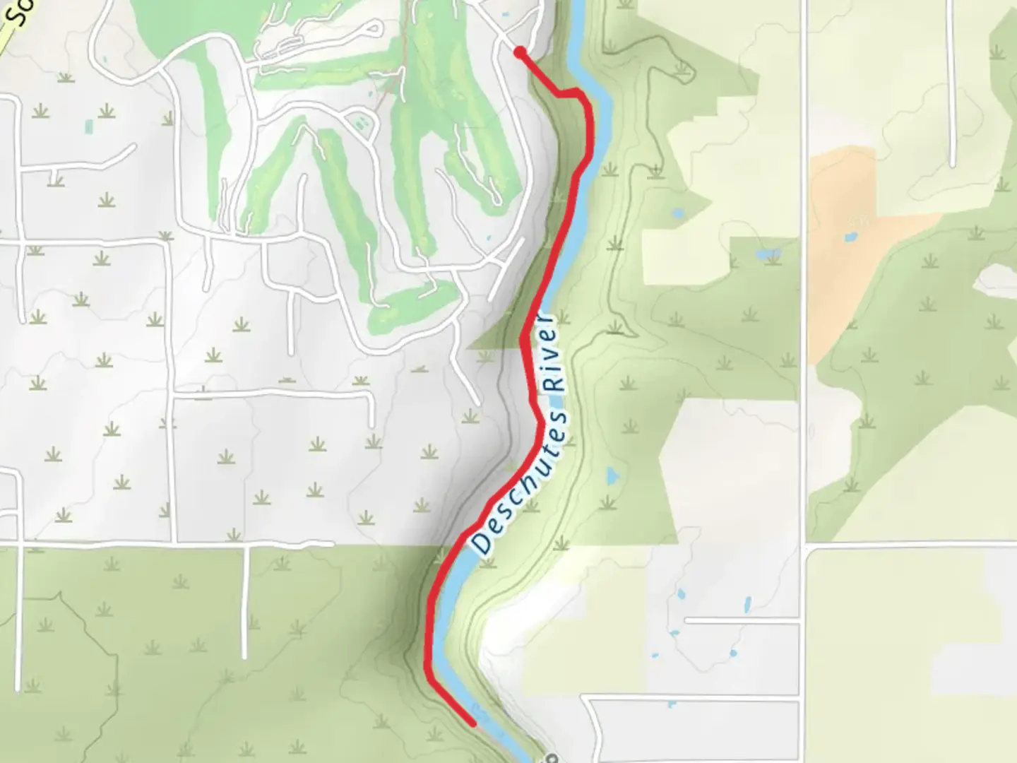 An image depicting the trail Deschutes River and its surrounding area.