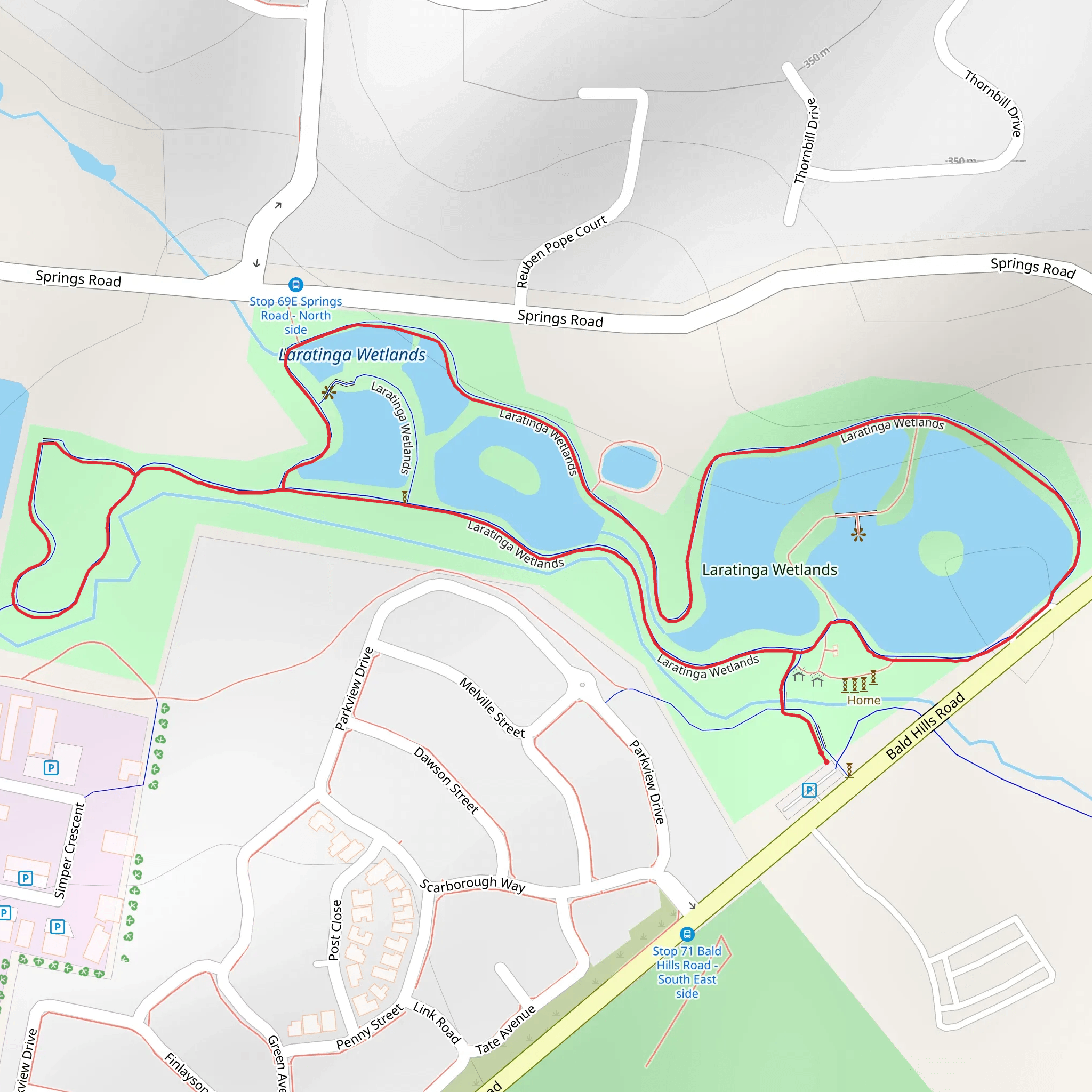 Sacred Ibis Trail mobile static map