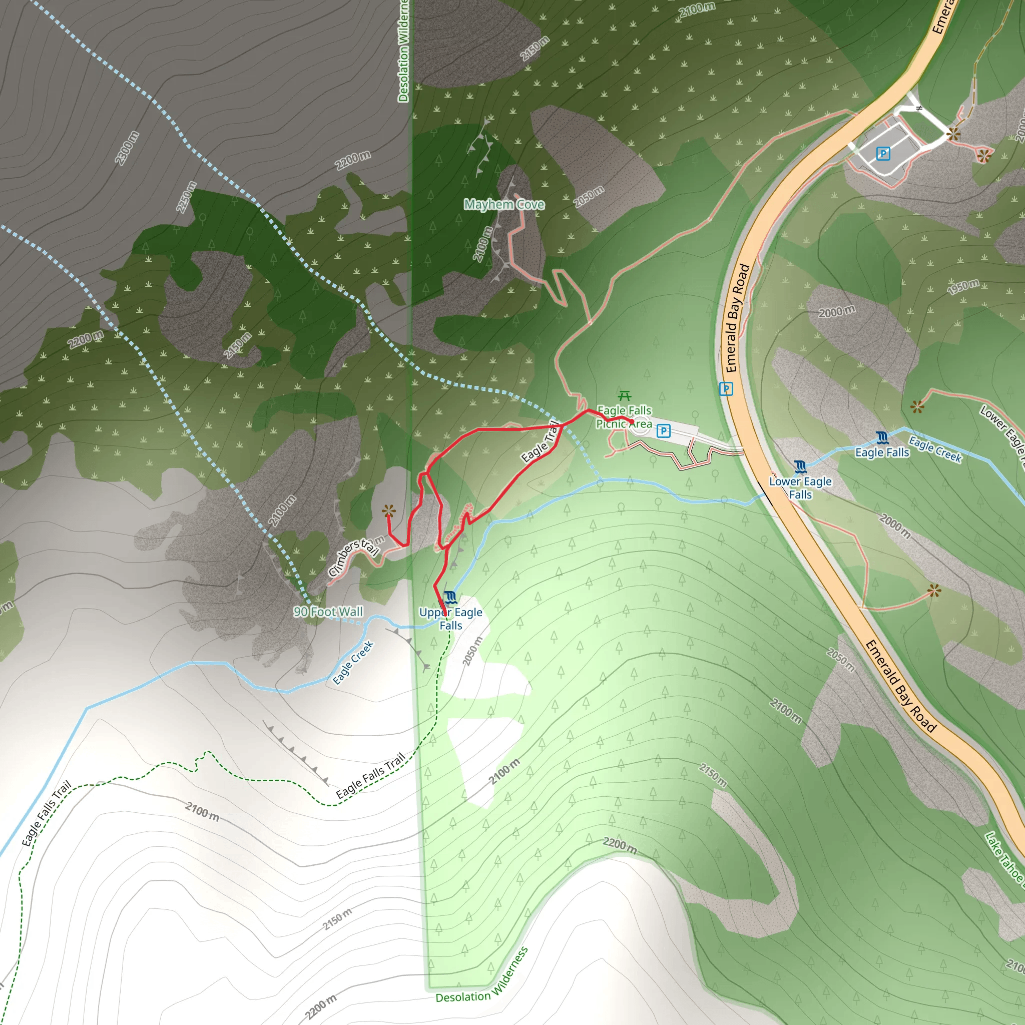 Eagle Lake Loop Trail mobile static map