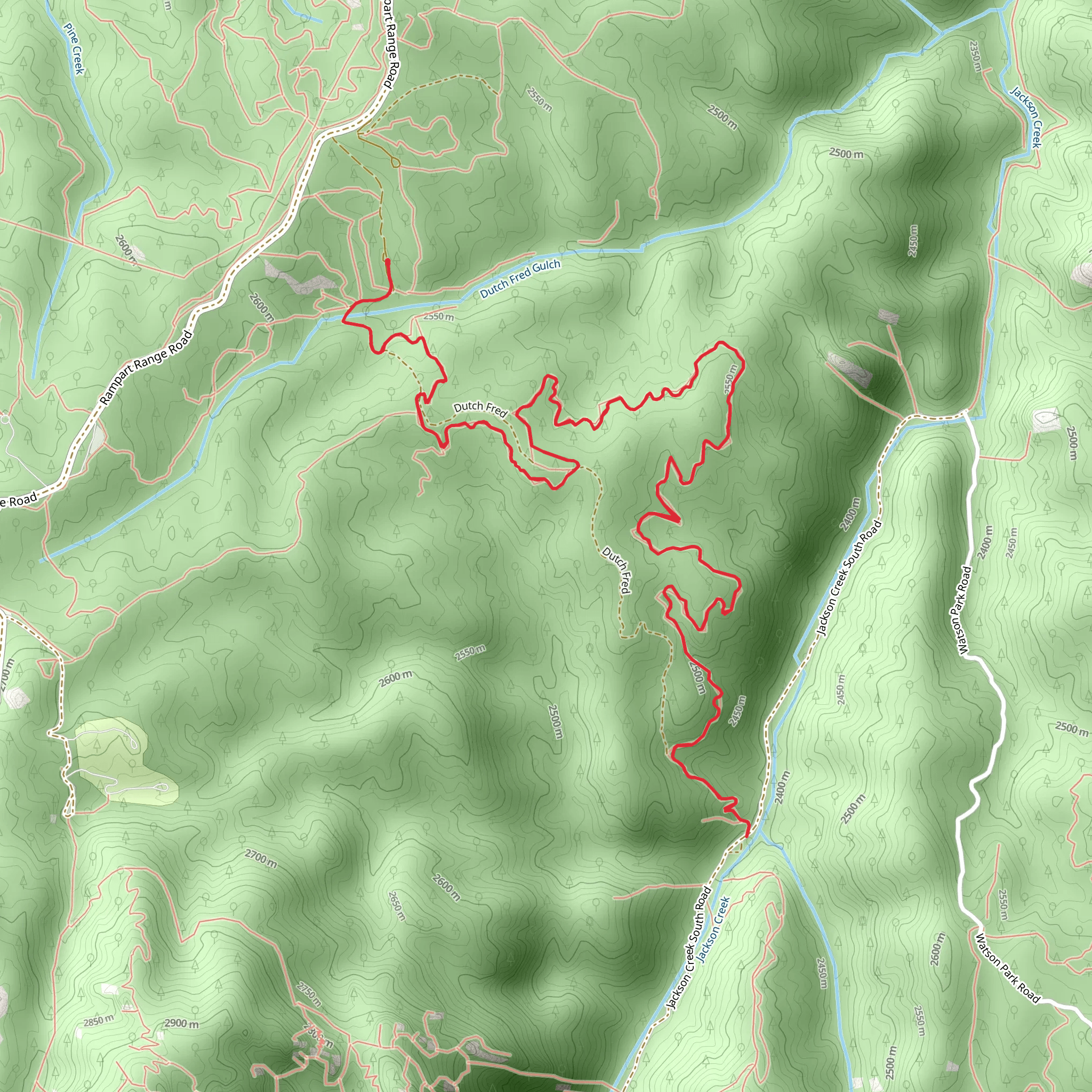Dutch Fred Trail mobile static map
