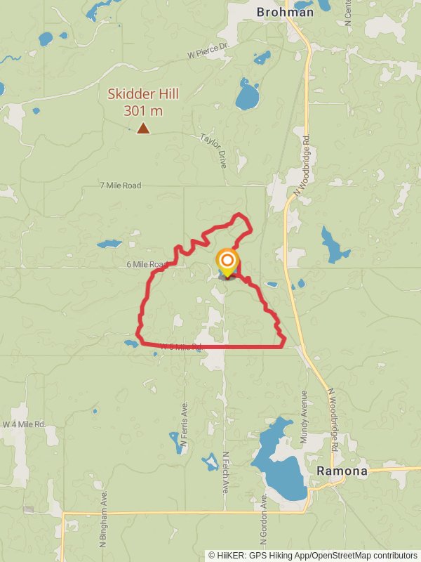 Loda Lake, North Country National Scenic Trail and Birch Grove Trail Loop
