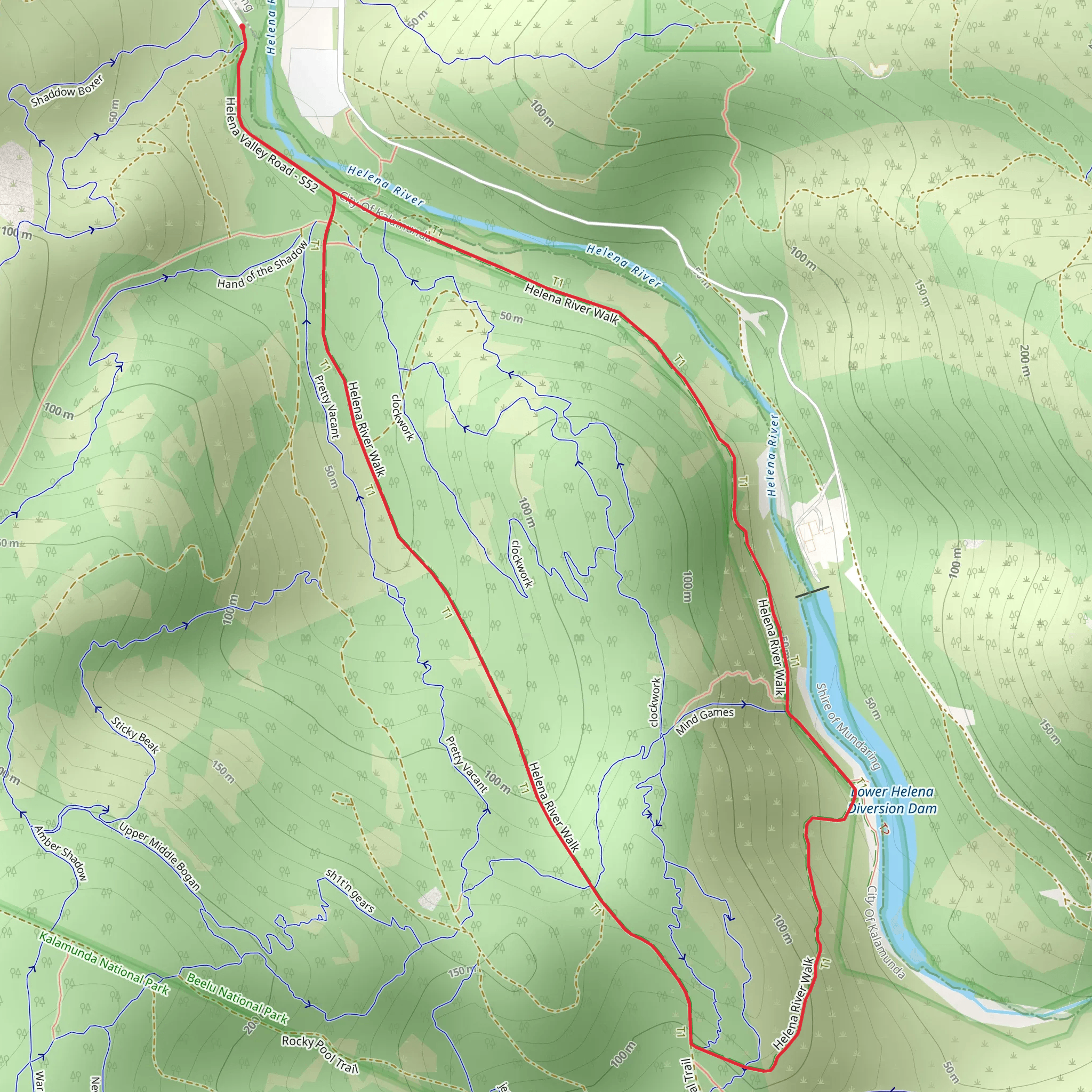 Helena Pipehead Walk mobile static map