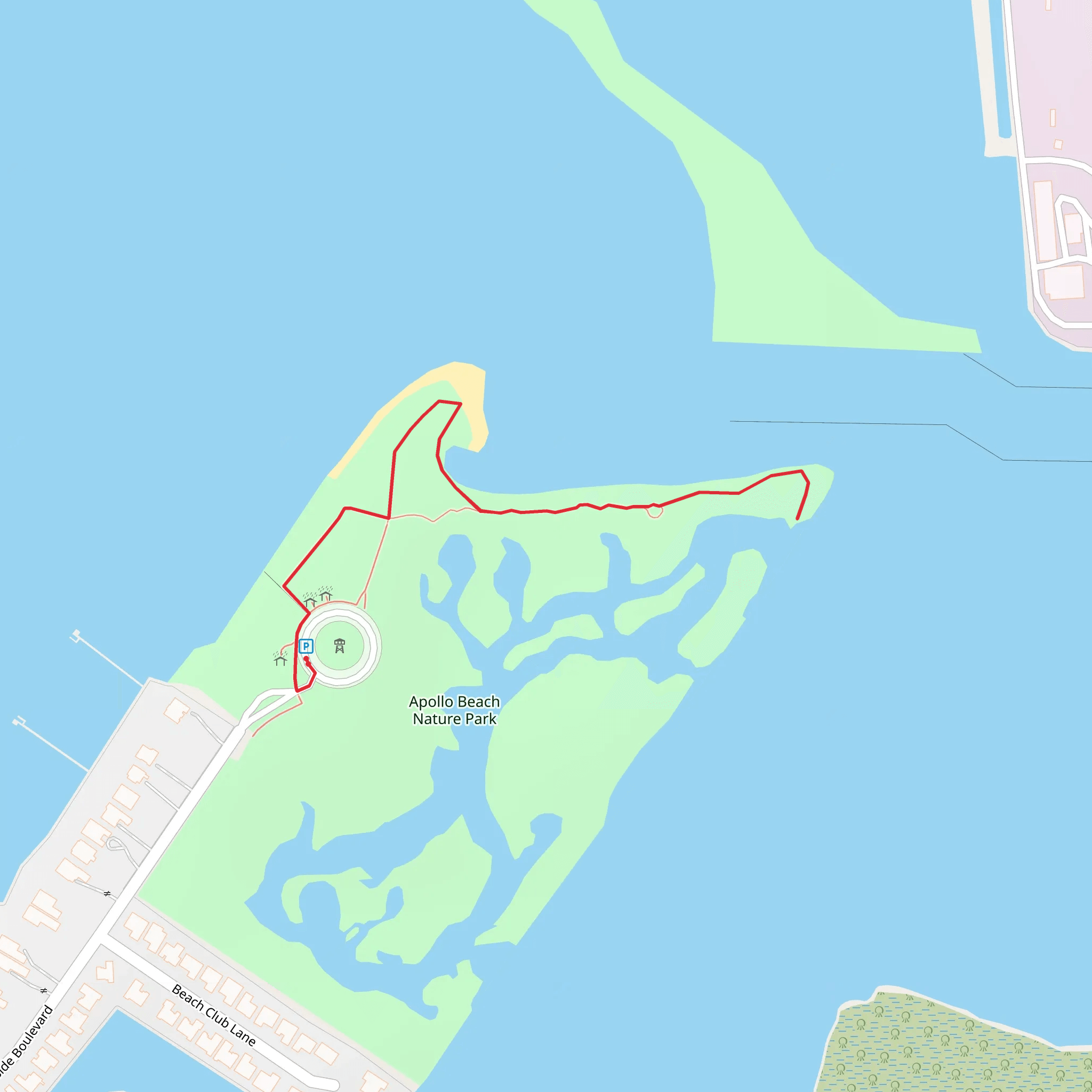 Apollo Beach Nature Park mobile static map