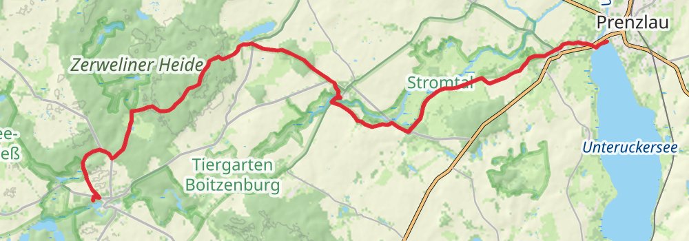 Uckermärker Landrunde stage 7 Map
