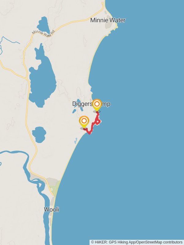 Wilsons Headland Track mobile static map