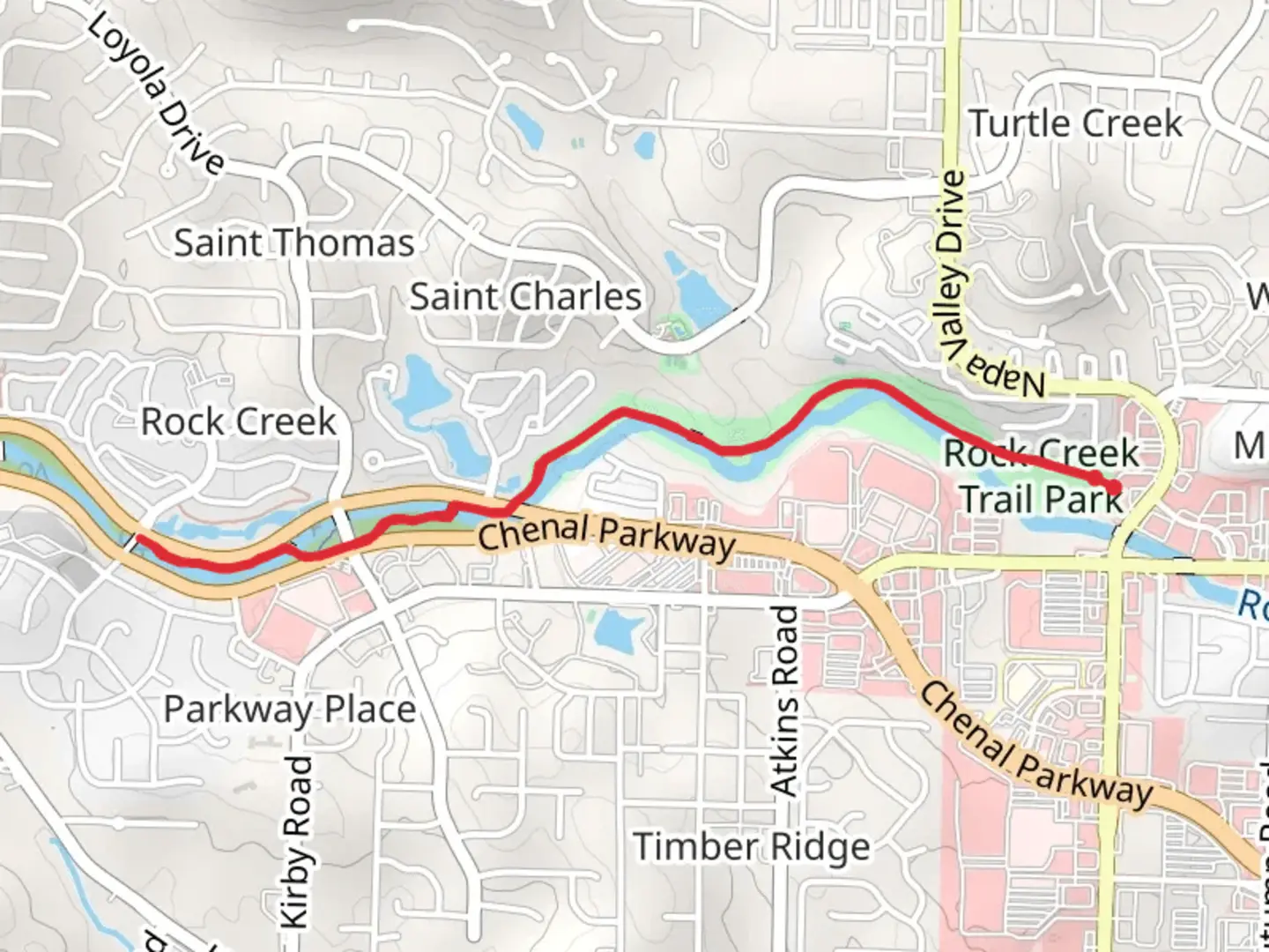 An image depicting the trail Rock Creek Trail and its surrounding area.
