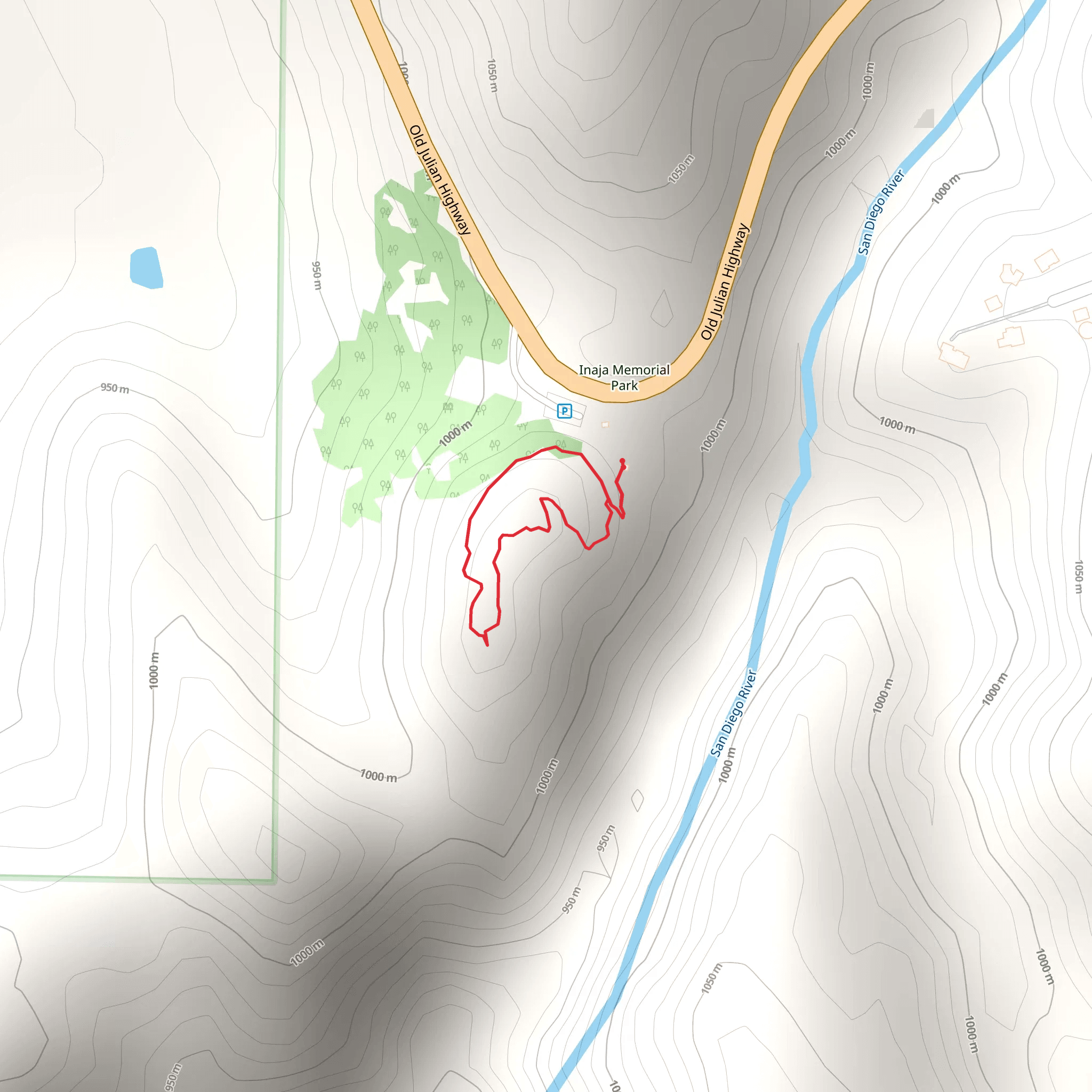 Inaja Trail mobile static map