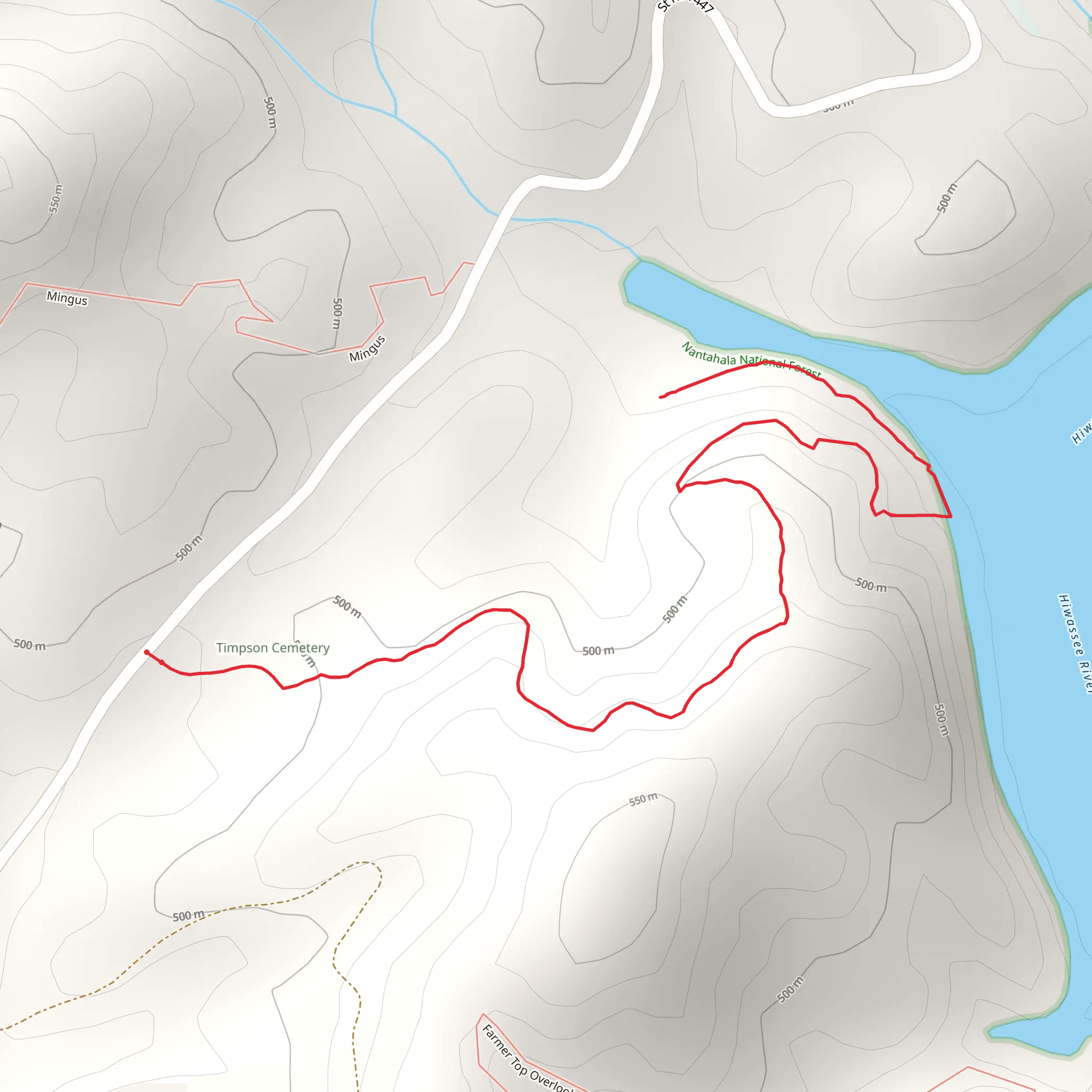 Ramsey Bluff Trail mobile static map