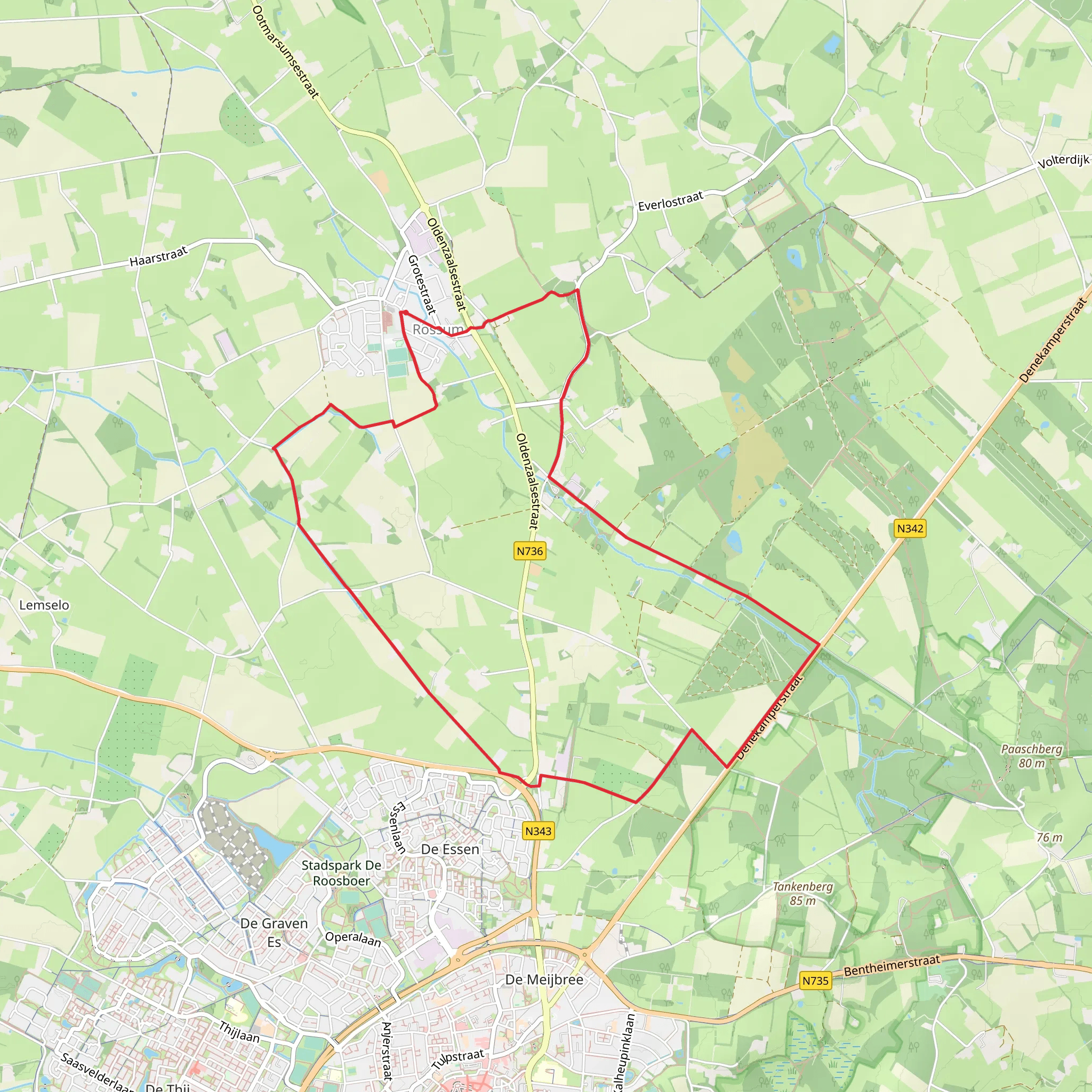 Tramban and Tiethofweg Loop mobile static map
