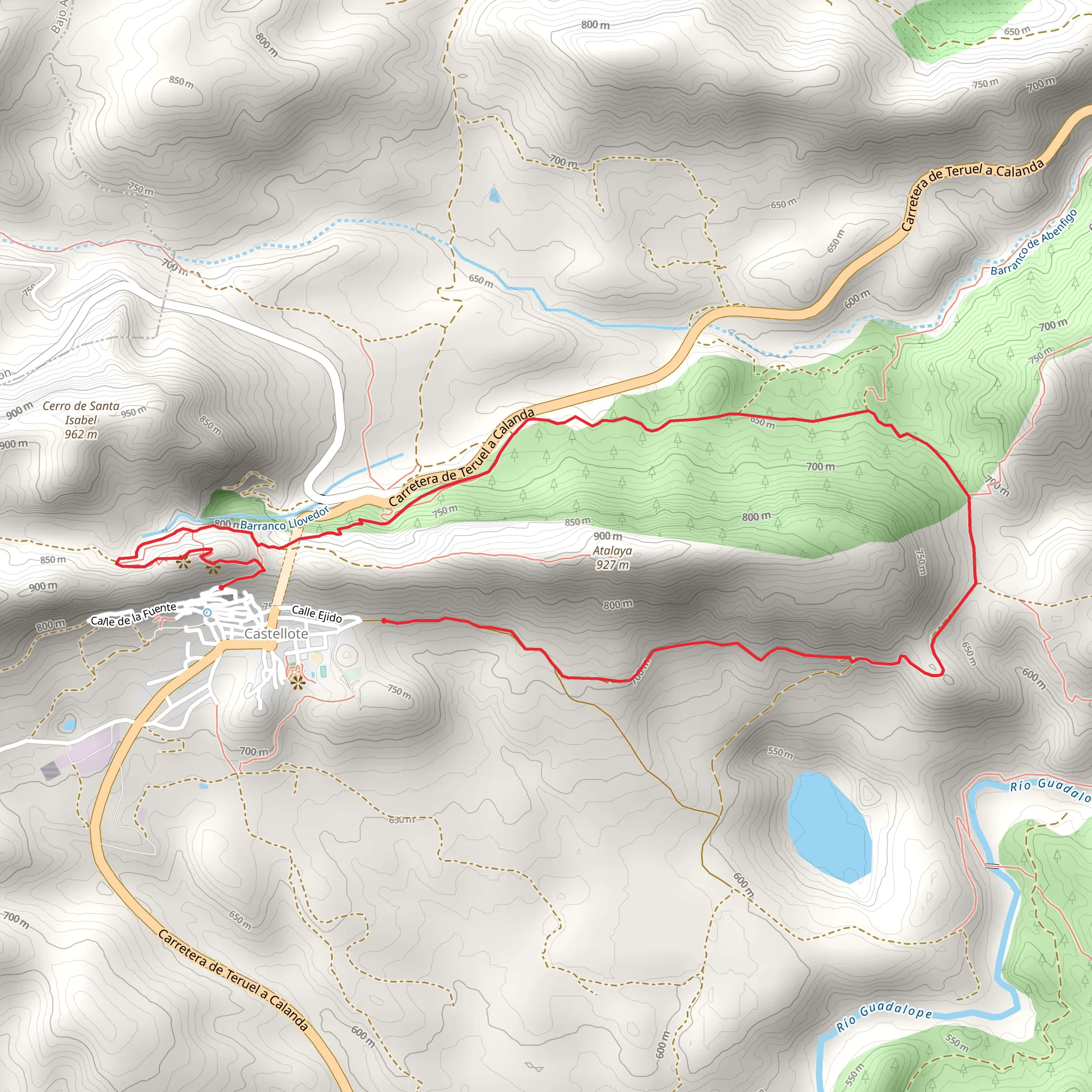 Return to the Watchtower and Castle of Castellote PR TE 053b mobile static map