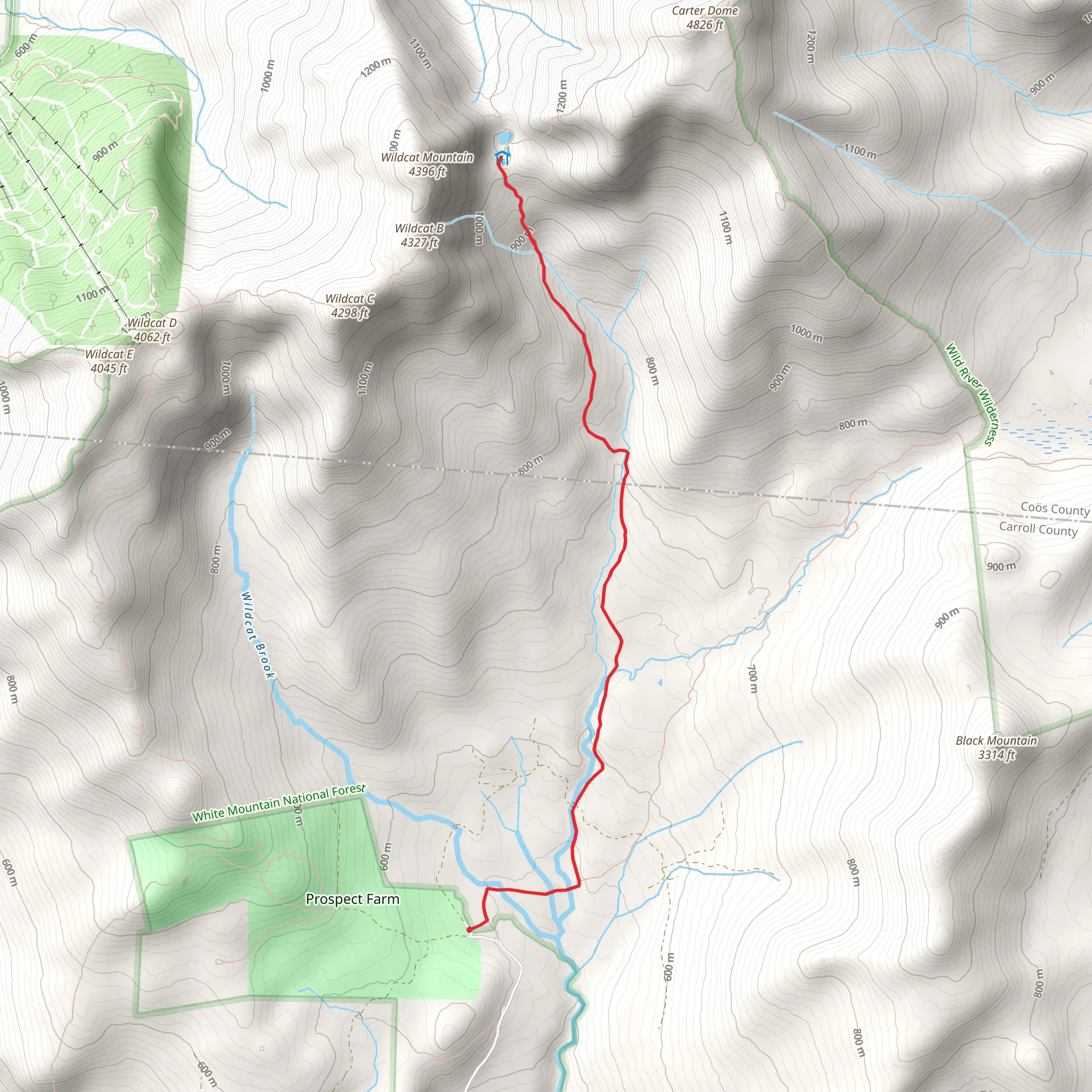 Wildcat River Trail mobile static map