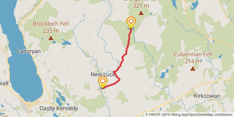 Stranraer to Middleton in Teesdale Walk stage 2 Map
