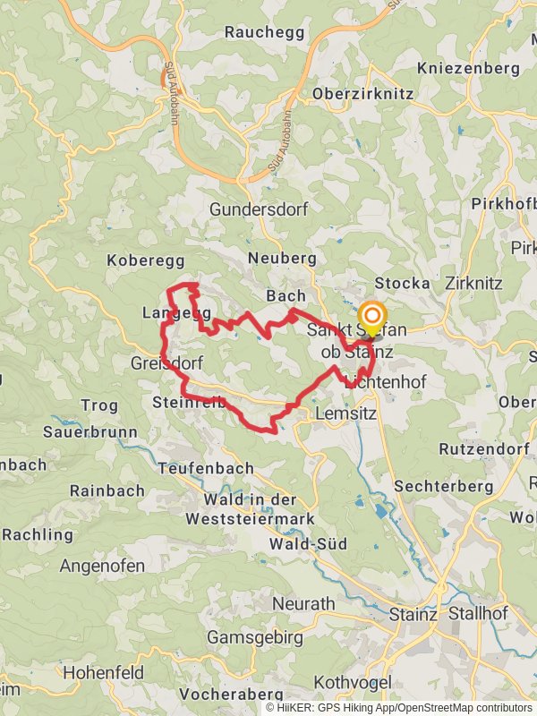 Genuss Schilchern Loop mobile static map