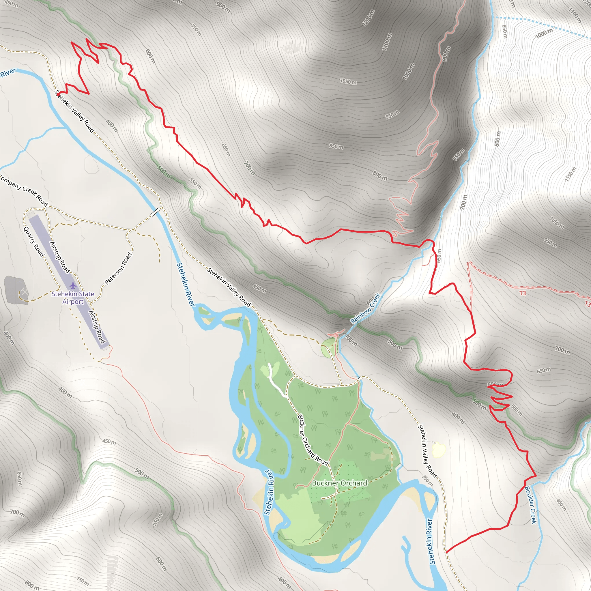 Rainbow Trail mobile static map