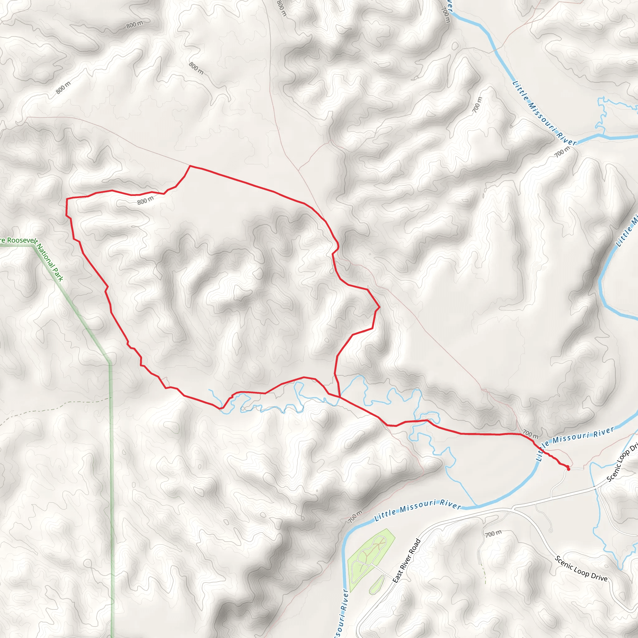 Lone Tree Loop Trail mobile static map