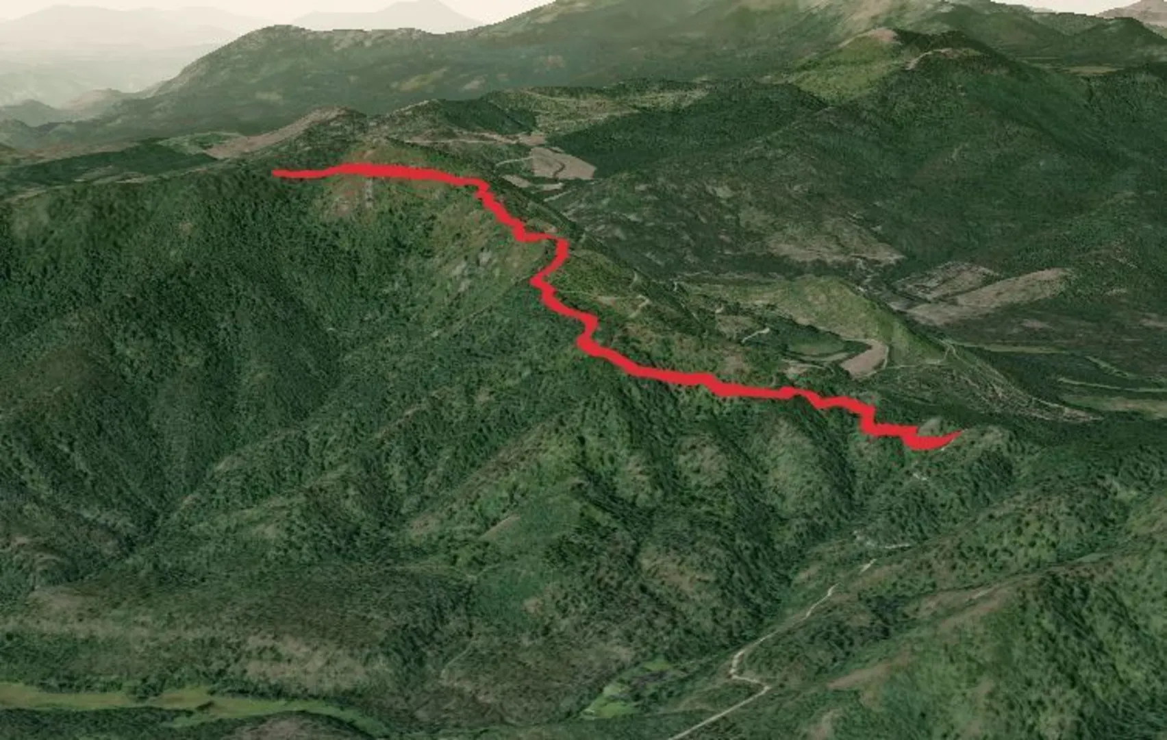 An image depicting the trail Kalispell Rock Trail and its surrounding area.