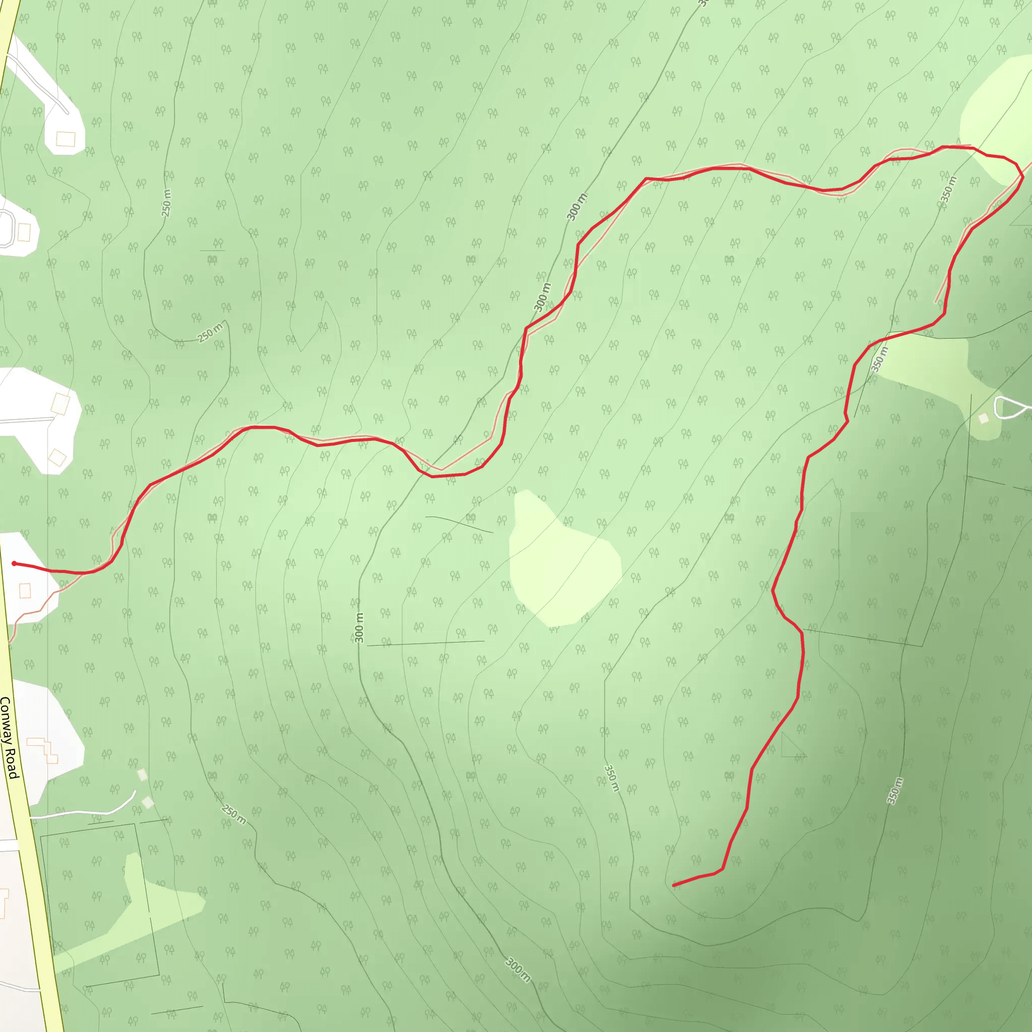 Chamberlain Ledge from Conway Road mobile static map