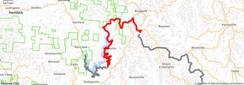 American Discovery Trail South Route stage 52 Map