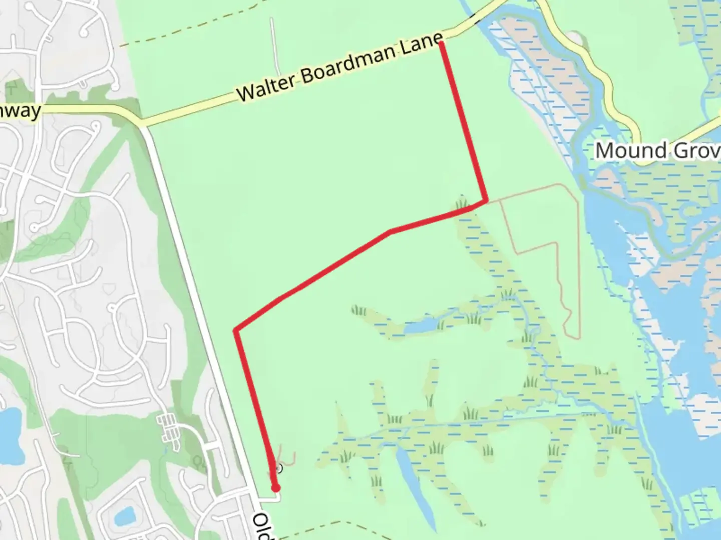 An image depicting the trail Fairchild Oaks Hiking Trail and its surrounding area.