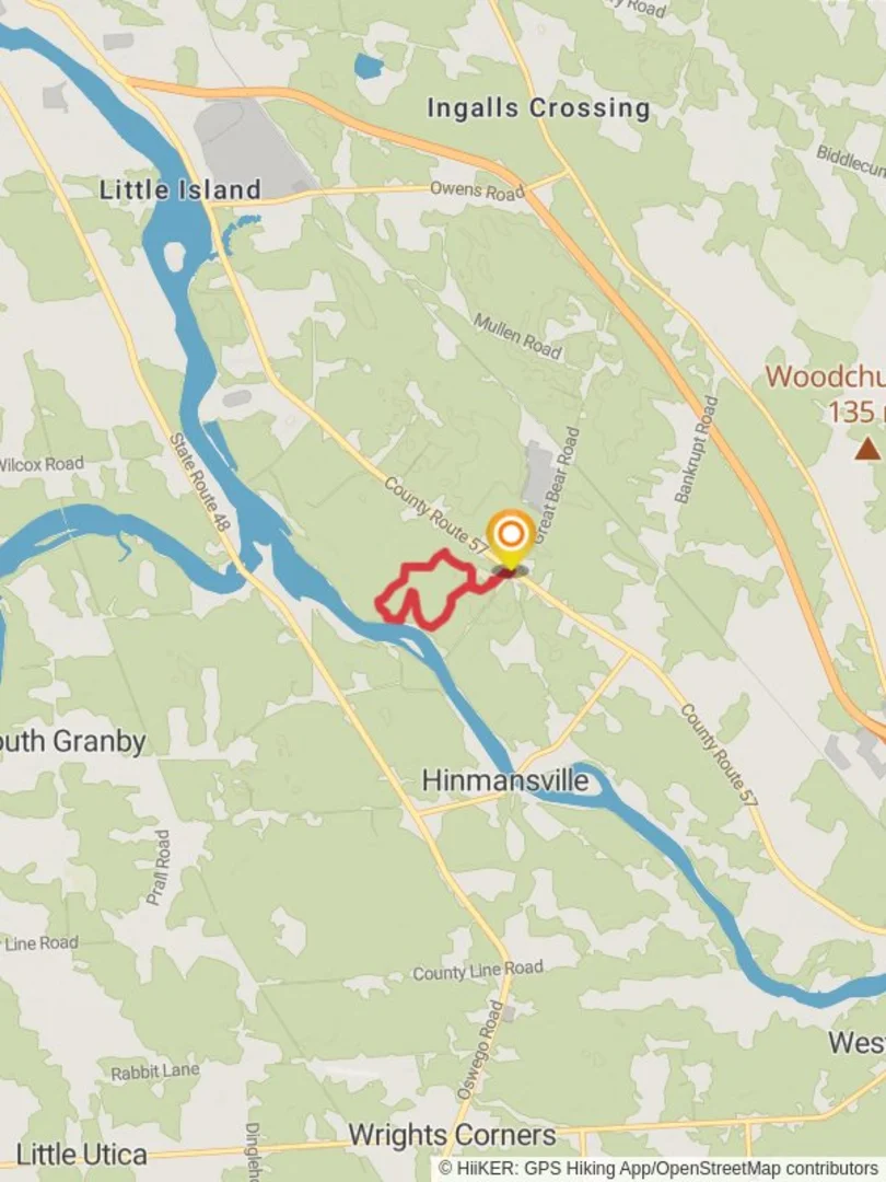 An image depicting the trail Great Bear Recreational Area Loop - East and its surrounding area.