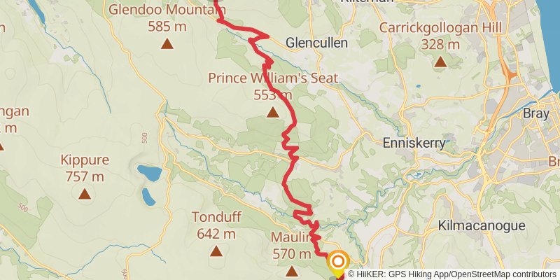 Sandymount to Portmagee stage 2 Map