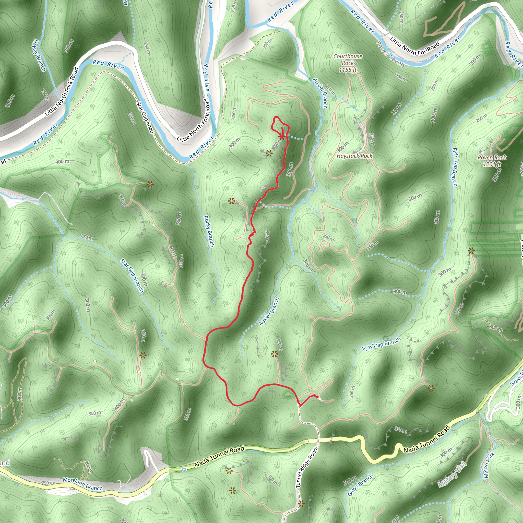Double Arch Trail 201 mobile static map