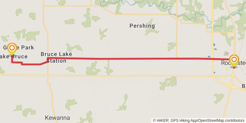 American Discovery Trail North Route stage 104 Map