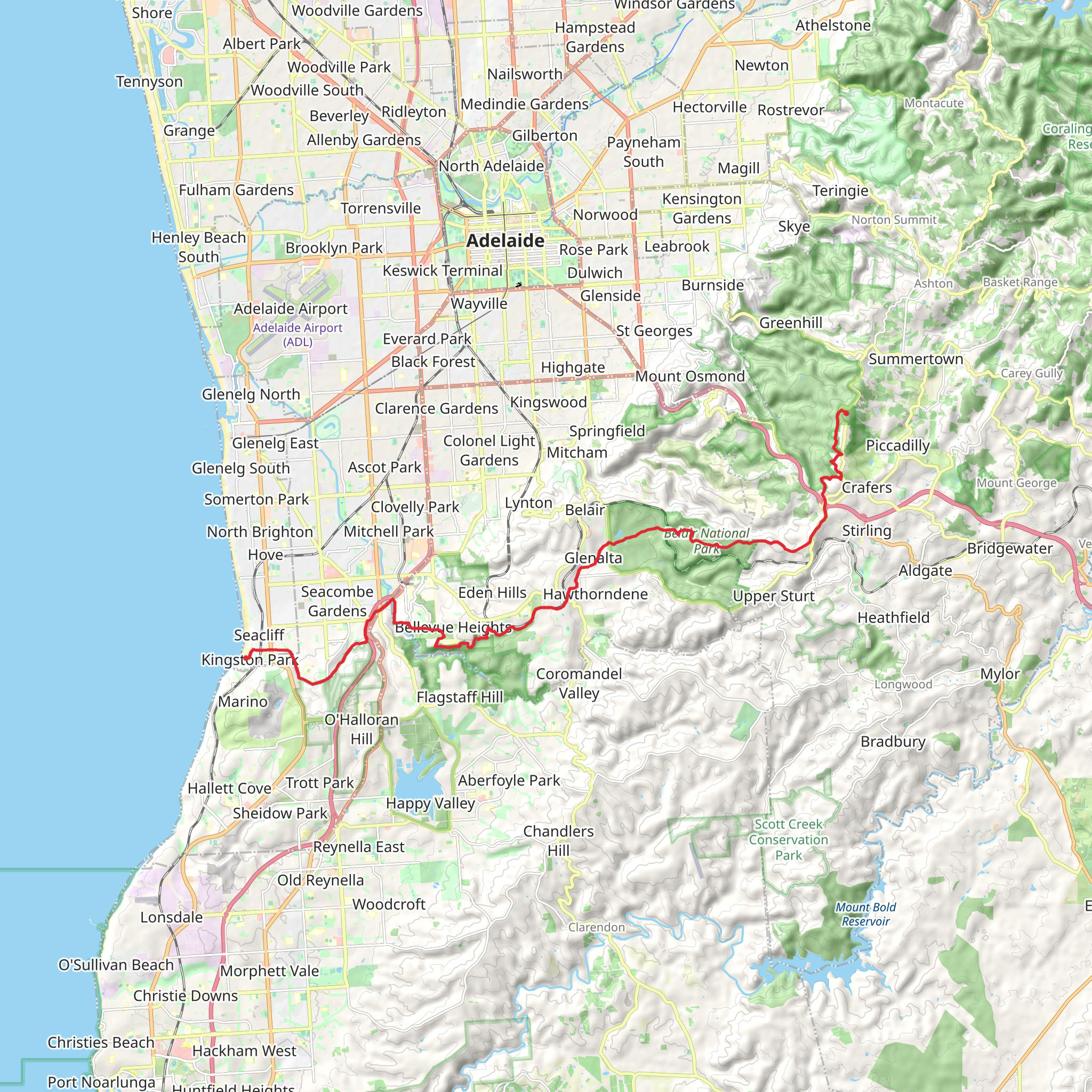 Sea To Summit Trail mobile static map