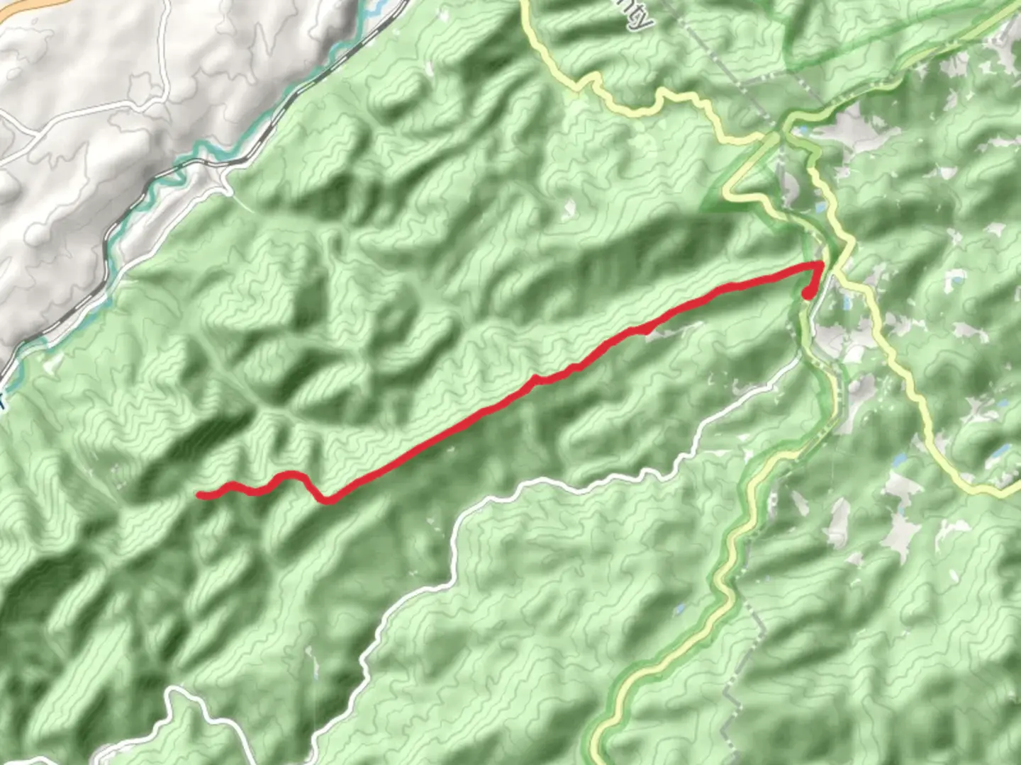 An image depicting the trail Adam Peak via Whetstone Ridge Trail and its surrounding area.