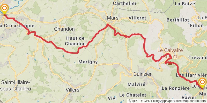 Chemin de Cluny stage 5 Map