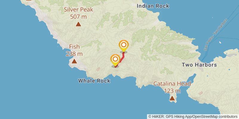 Trans-Catalina Trail spur 5 Map