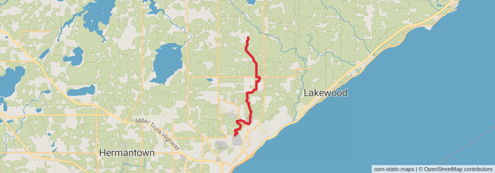 American Perimeter Trail - North Country Primary stage 143 Map