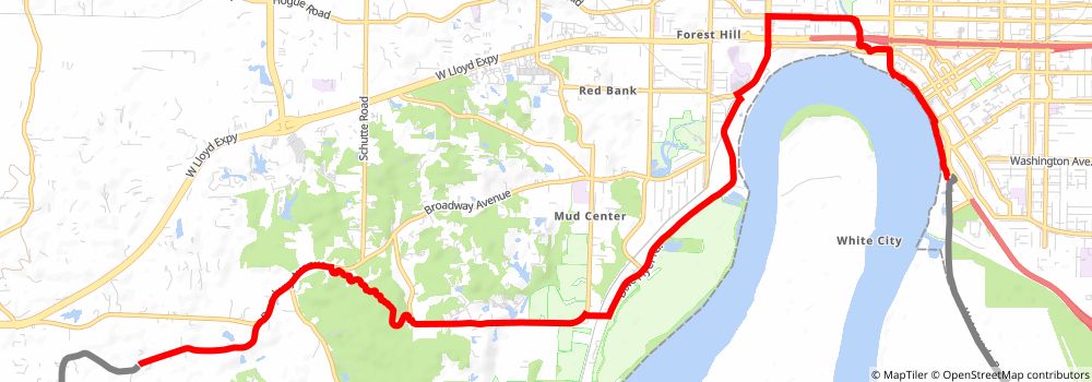 American Discovery Trail South Route stage 115 Map