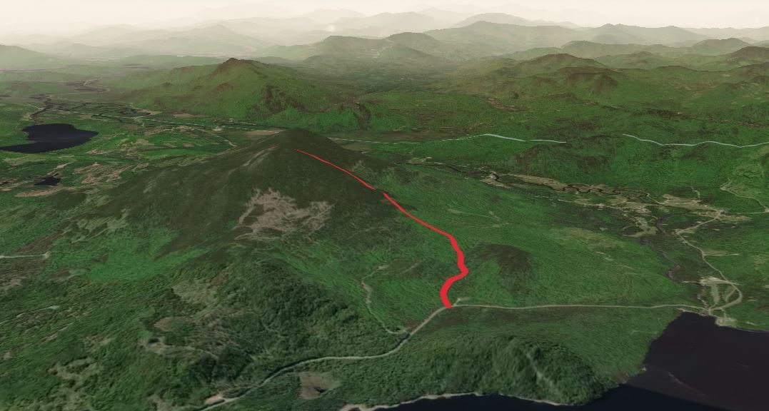 Low Aziscohos Mountain from Wilson Mills Road